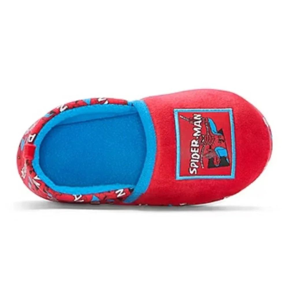 Disney Collection Boys Spiderman Slip-on Slippers Size‎ 11/12 NWT